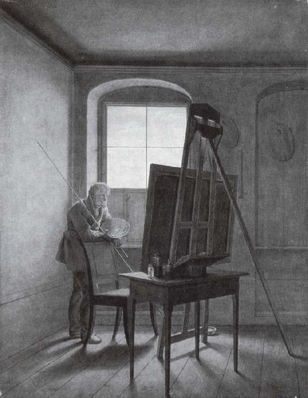 Georg Friedrich Kersting Caspar David Friedrich in Seinem Atelier China oil painting art